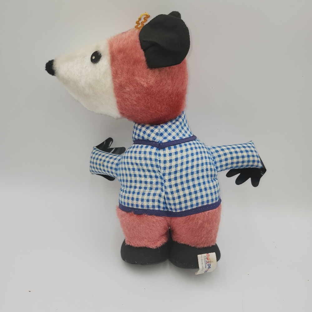 RARE 13" Vintage ESTHER MILLER DOLL CREATIONS plush stuffed animal dog stiff